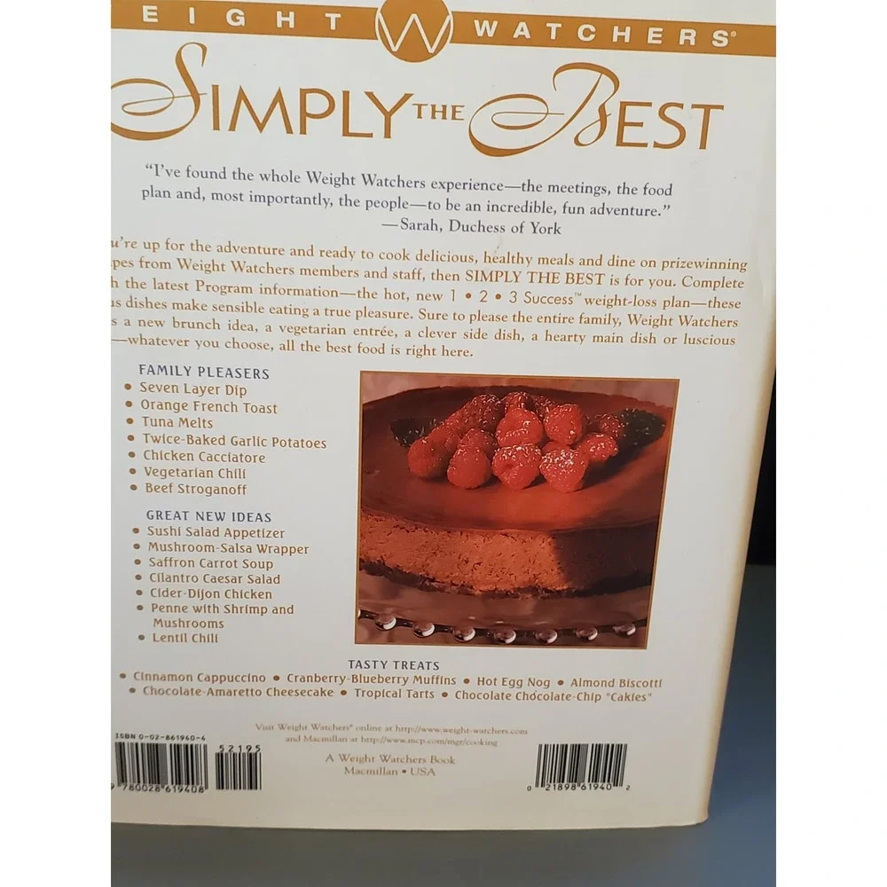 😎Weight Watchers‎ Simply The Best 250 Prize Winning Family Recipes Cookbook
